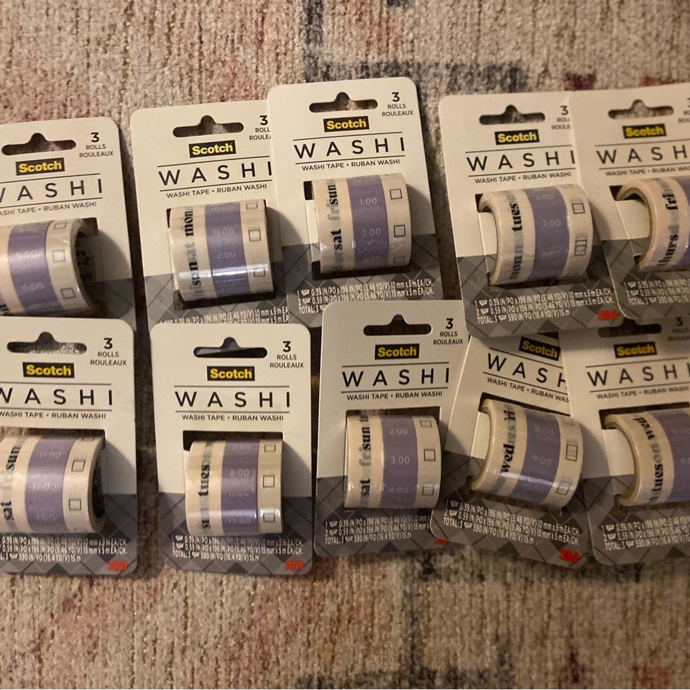 Scotch Expressions Washi Tape, Journaling and Calendar Design, (10 pk)